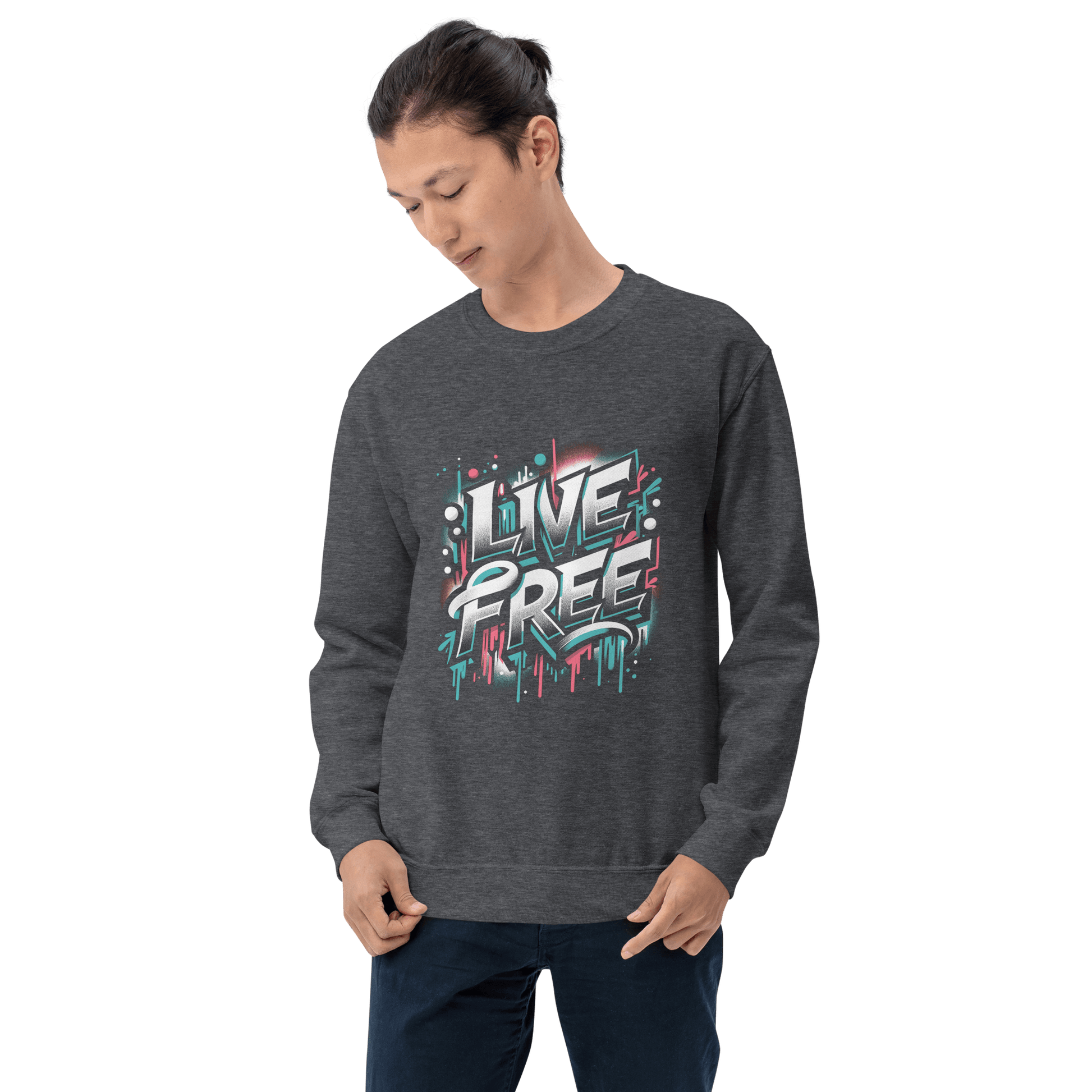 Unisex Sweatshirt "Live Free" - Artexio