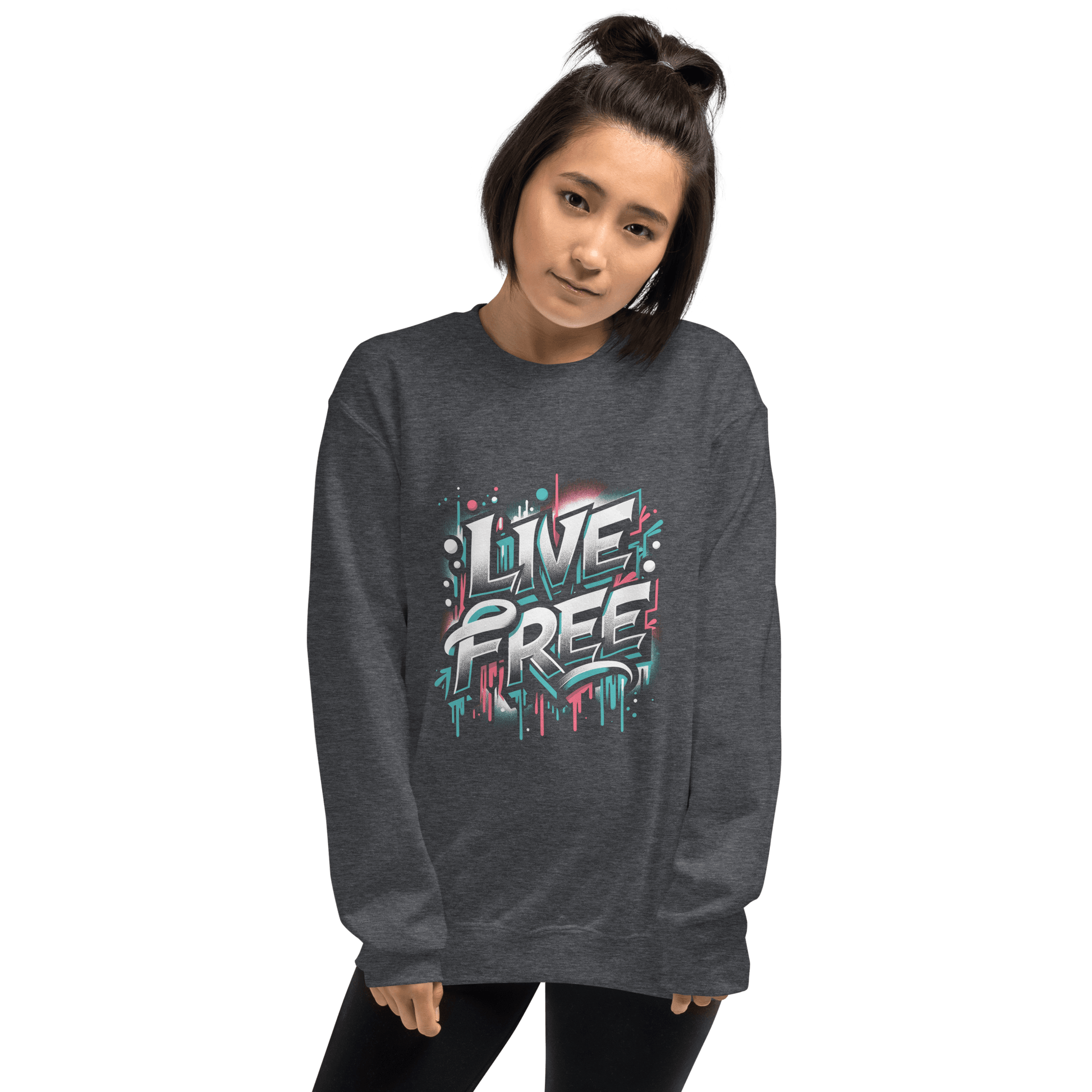 Unisex Sweatshirt "Live Free" - Artexio