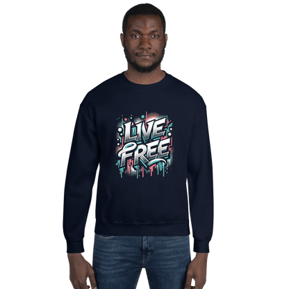 Unisex Sweatshirt "Live Free" - Artexio