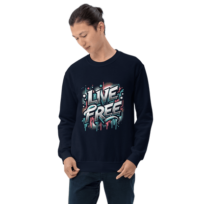 Unisex Sweatshirt "Live Free" - Artexio