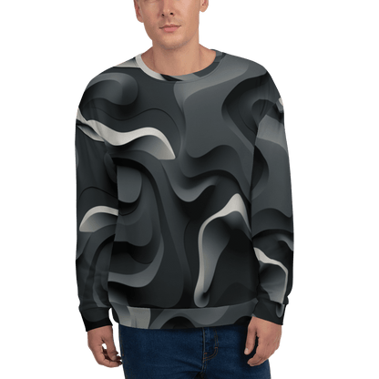 Unisex Sweatshirt "Monochrome Flow" - Artexio