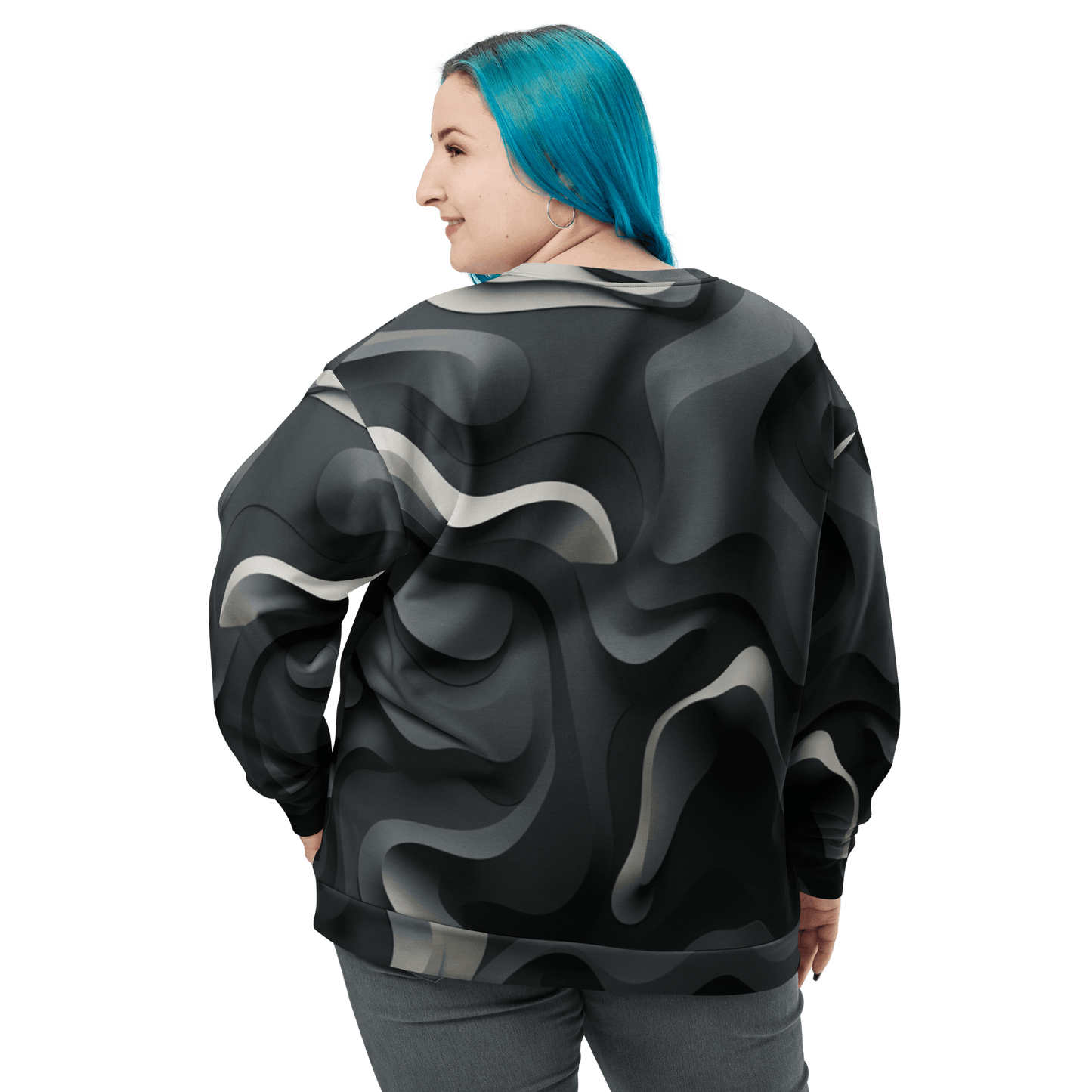 Unisex Sweatshirt "Monochrome Flow" - Artexio