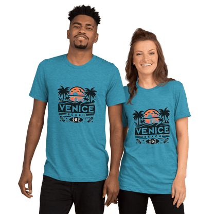 Kurzärmeliges Tri Blend T-Shirt "Venice Beach" - Artexio