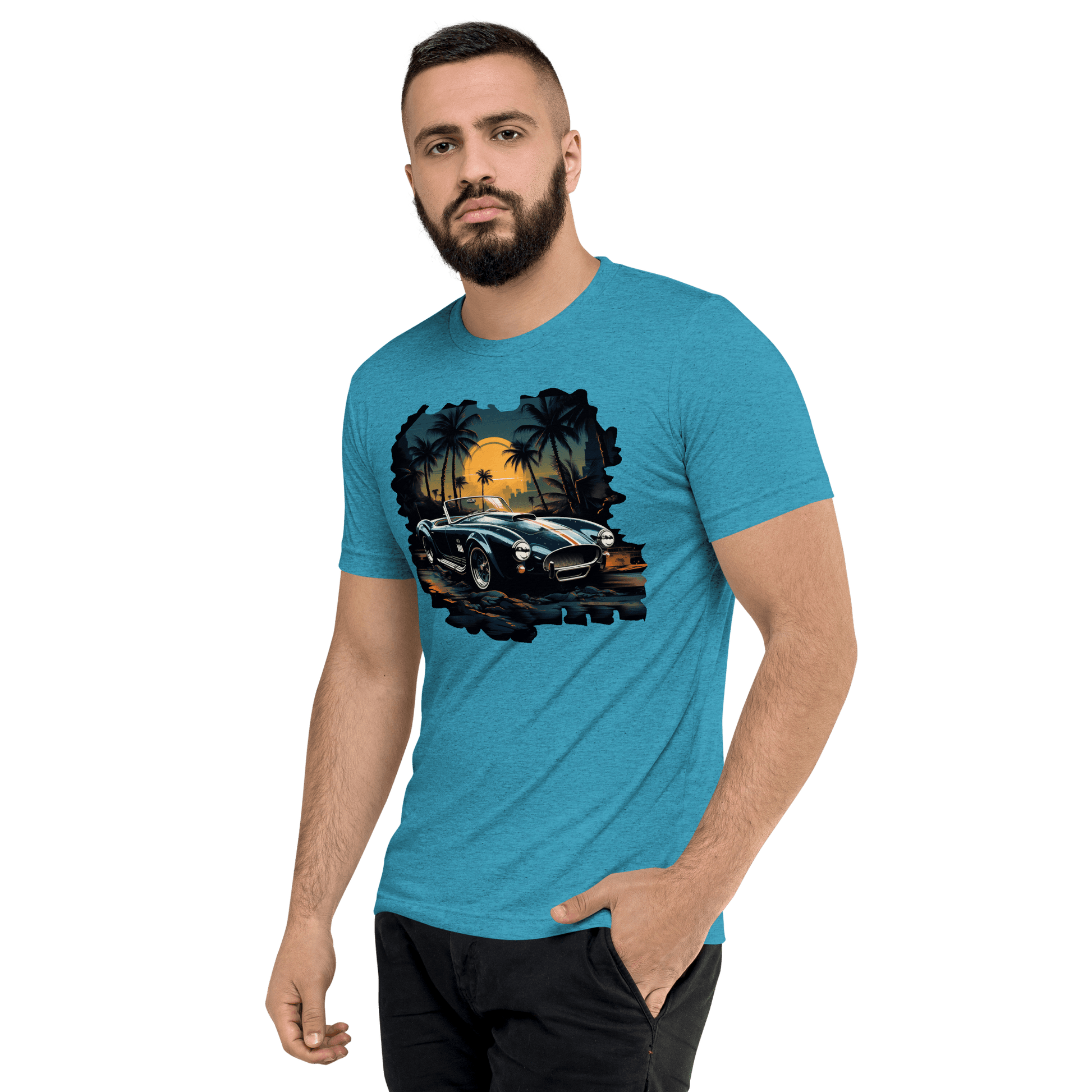 Kurzärmeliges Tri Blend T-Shirt "Shelby Cobra" - Artexio