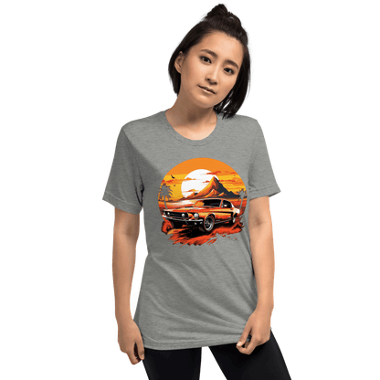 Short-sleeved tri-blend T-shirt "Ford Mustang"