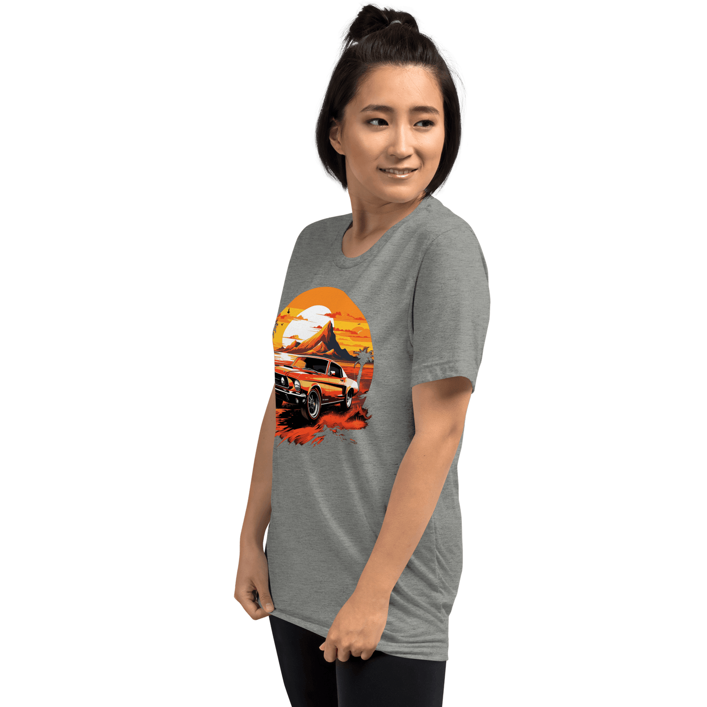 Short-sleeved tri-blend T-shirt "Ford Mustang"