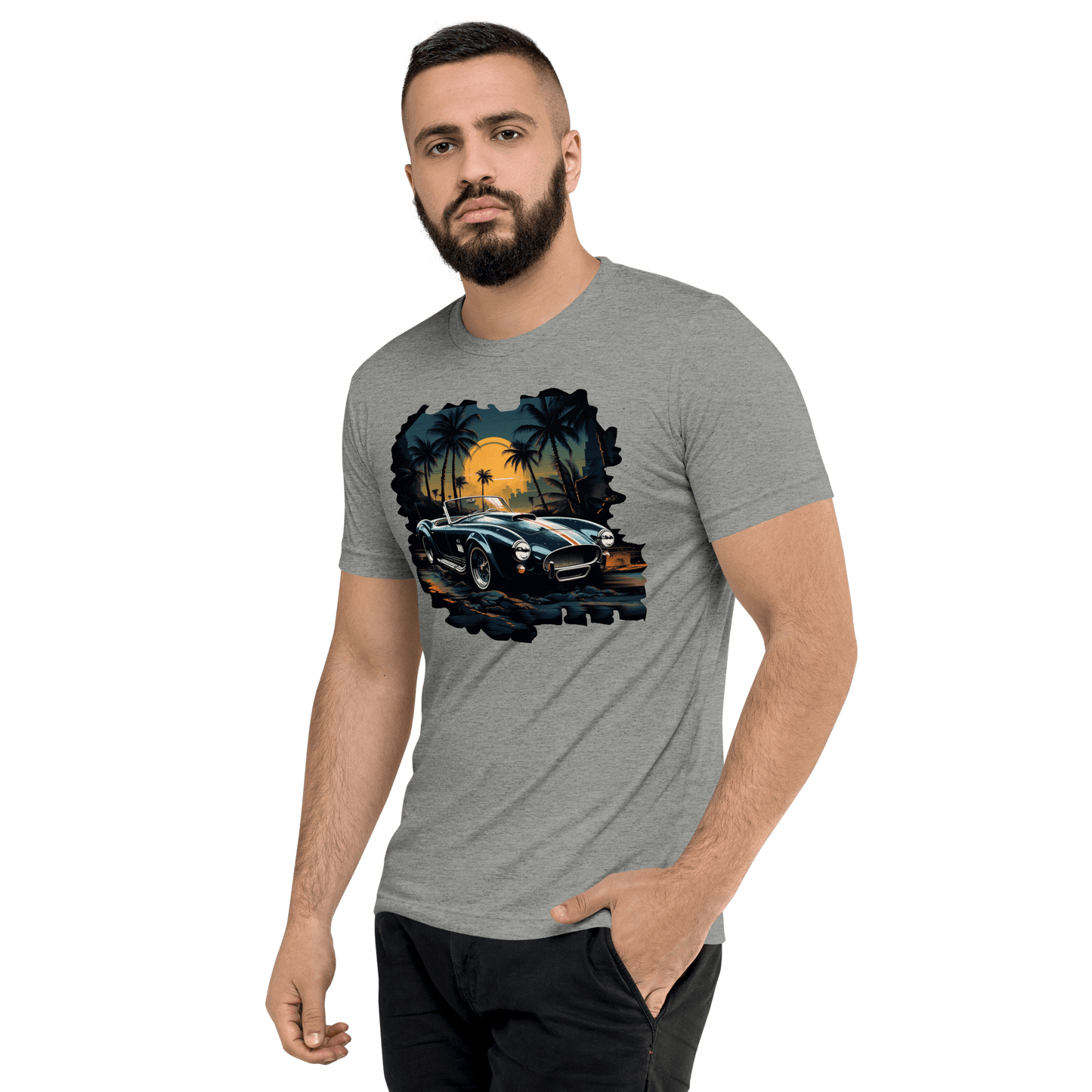 Kurzärmeliges Tri Blend T-Shirt "Shelby Cobra" - Artexio