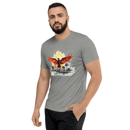 Kurzärmeliges Tri Blend T-Shirt "Firebird" - Artexio