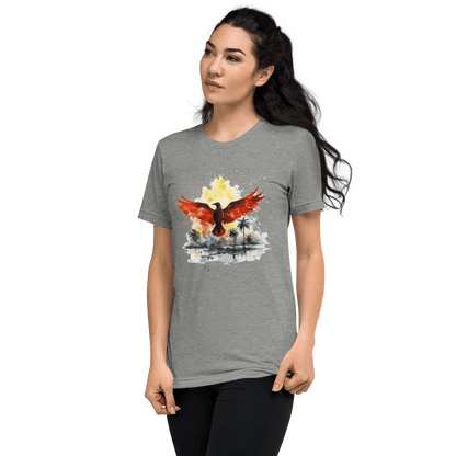 Kurzärmeliges Tri Blend T-Shirt "Firebird" - Artexio