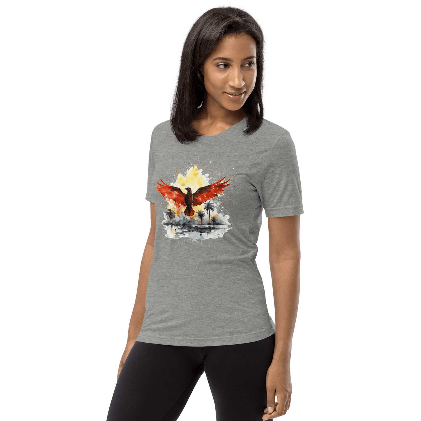 Kurzärmeliges Tri Blend T-Shirt "Firebird" - Artexio