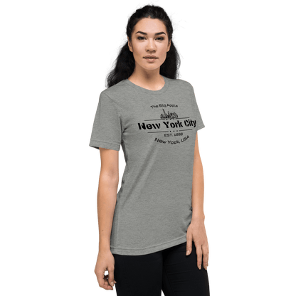 Kurzärmeliges Tri Blend T-Shirt "New York City" - Artexio