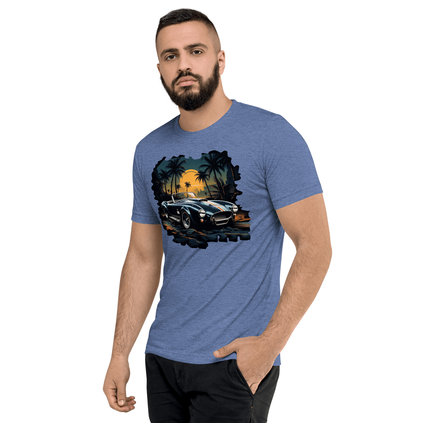 Kurzärmeliges Tri Blend T-Shirt "Shelby Cobra" - Artexio