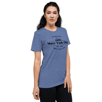 Kurzärmeliges Tri Blend T-Shirt "New York City" - Artexio