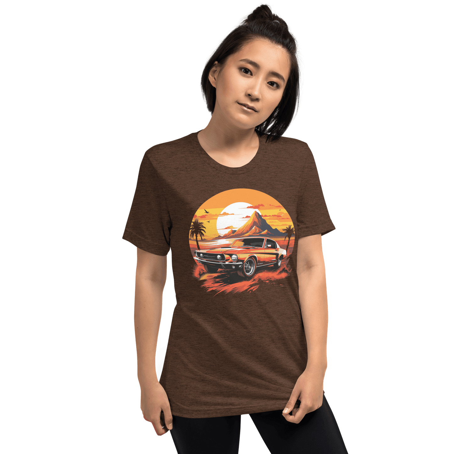 Short-sleeved tri-blend T-shirt "Ford Mustang"