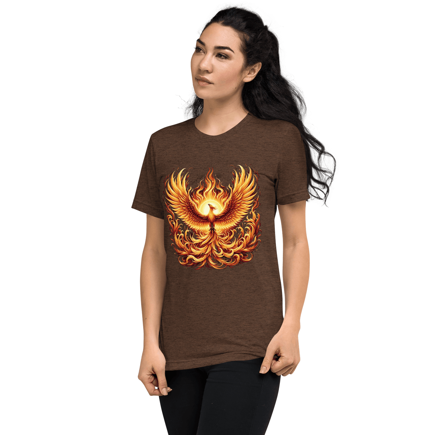 Kurzärmeliges Tri-Blend T-Shirt "Phoenix"