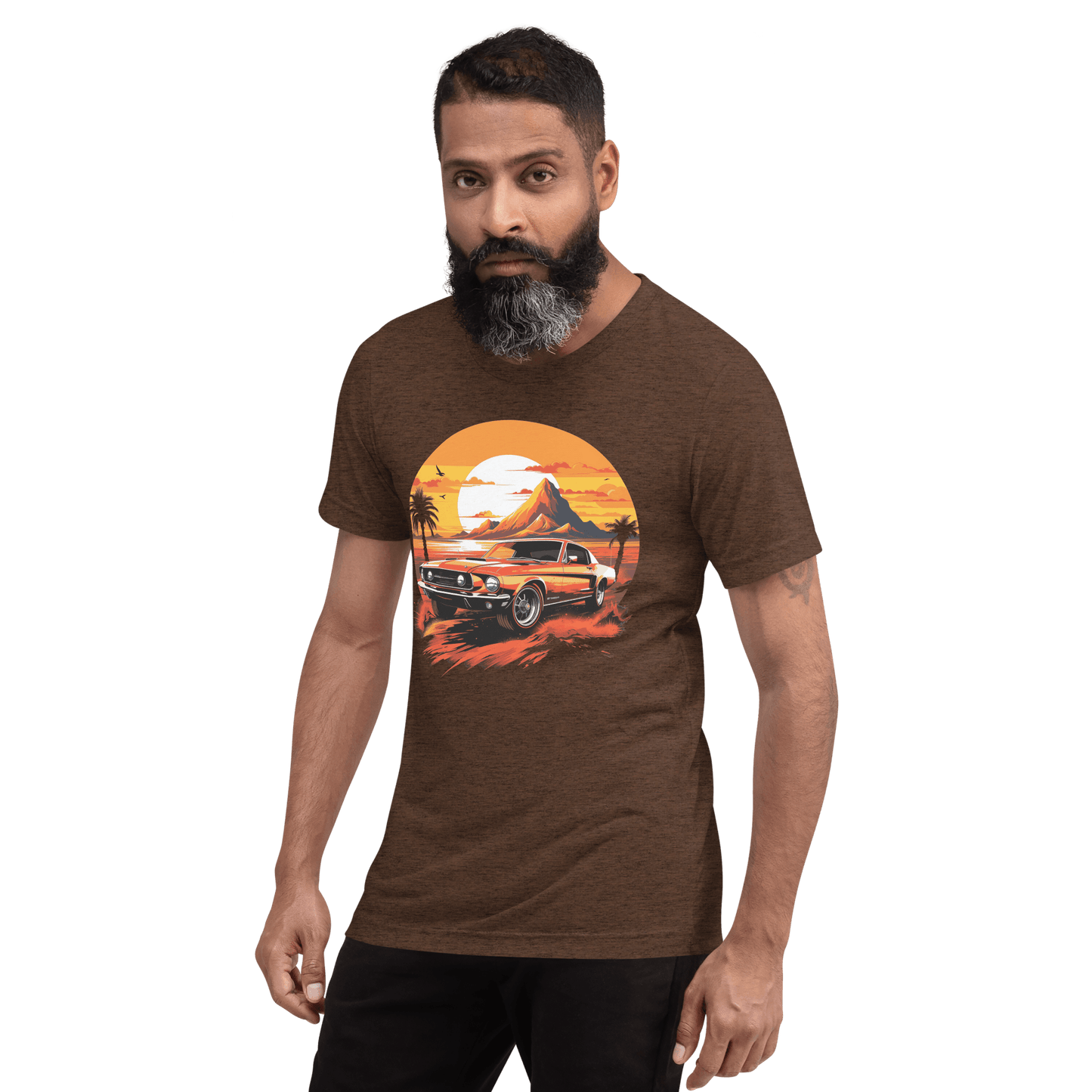 Short-sleeved tri-blend T-shirt "Ford Mustang"