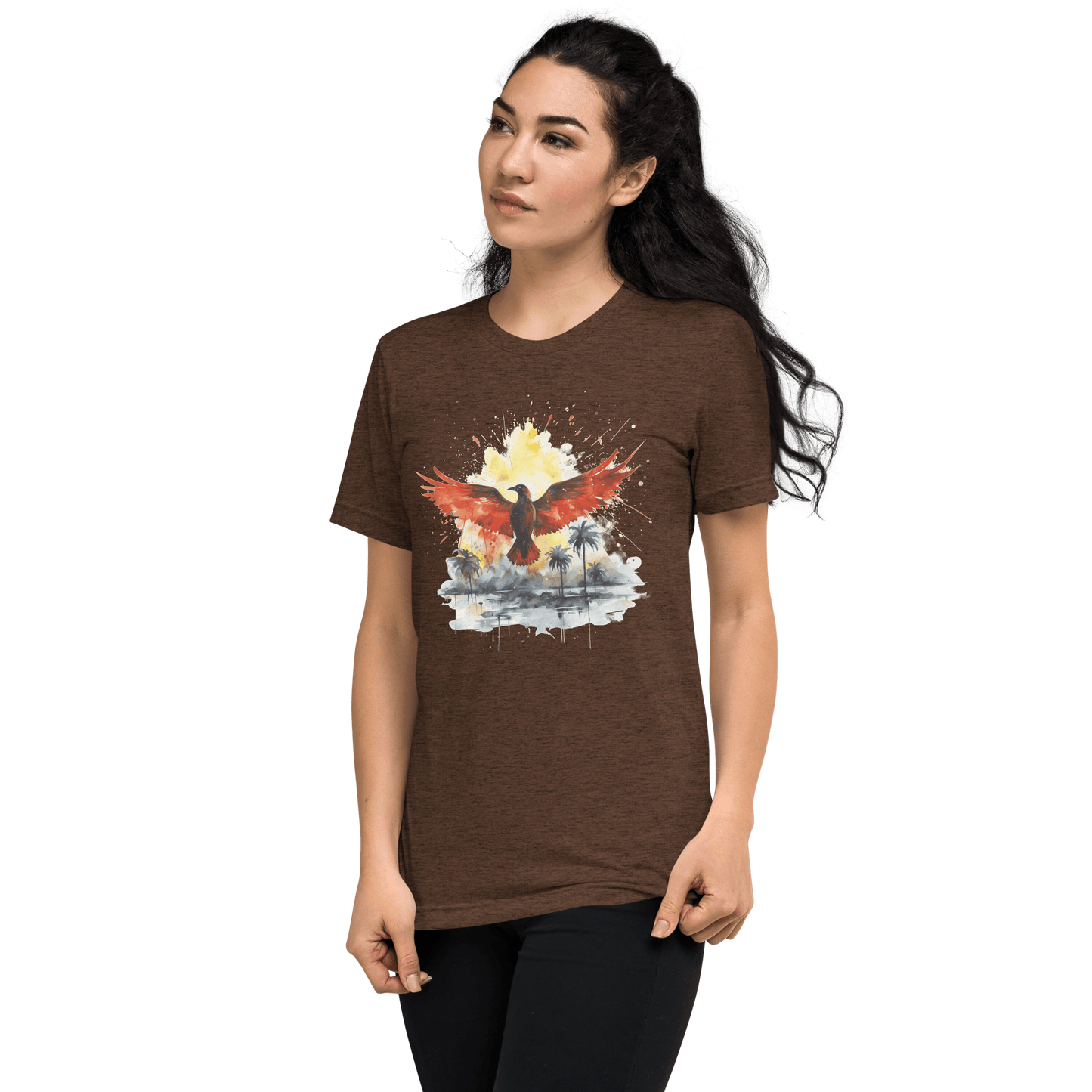 Kurzärmeliges Tri Blend T-Shirt "Firebird" - Artexio