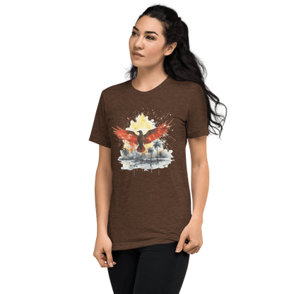 Kurzärmeliges Tri Blend T-Shirt "Firebird" - Artexio