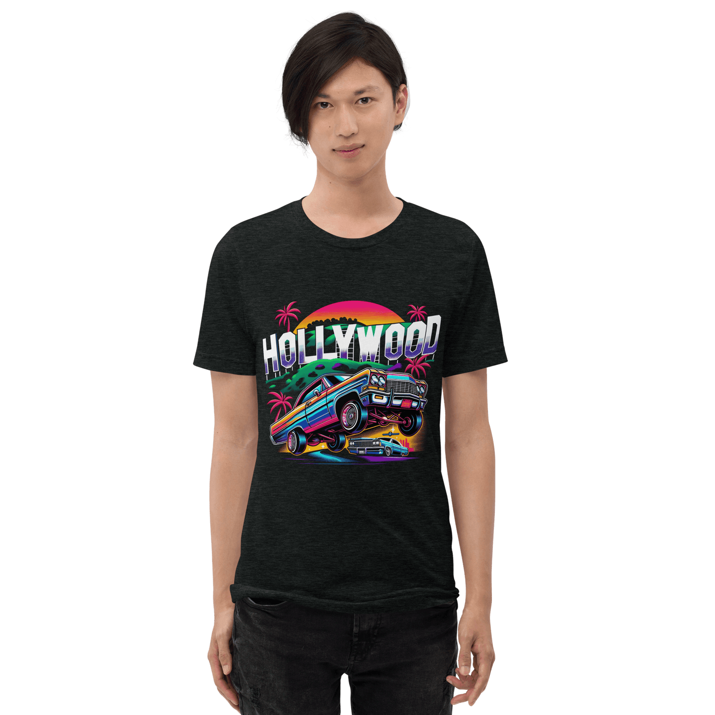 Kurzärmeliges Tri-Blend T-Shirt "Hollywood" - Artexio