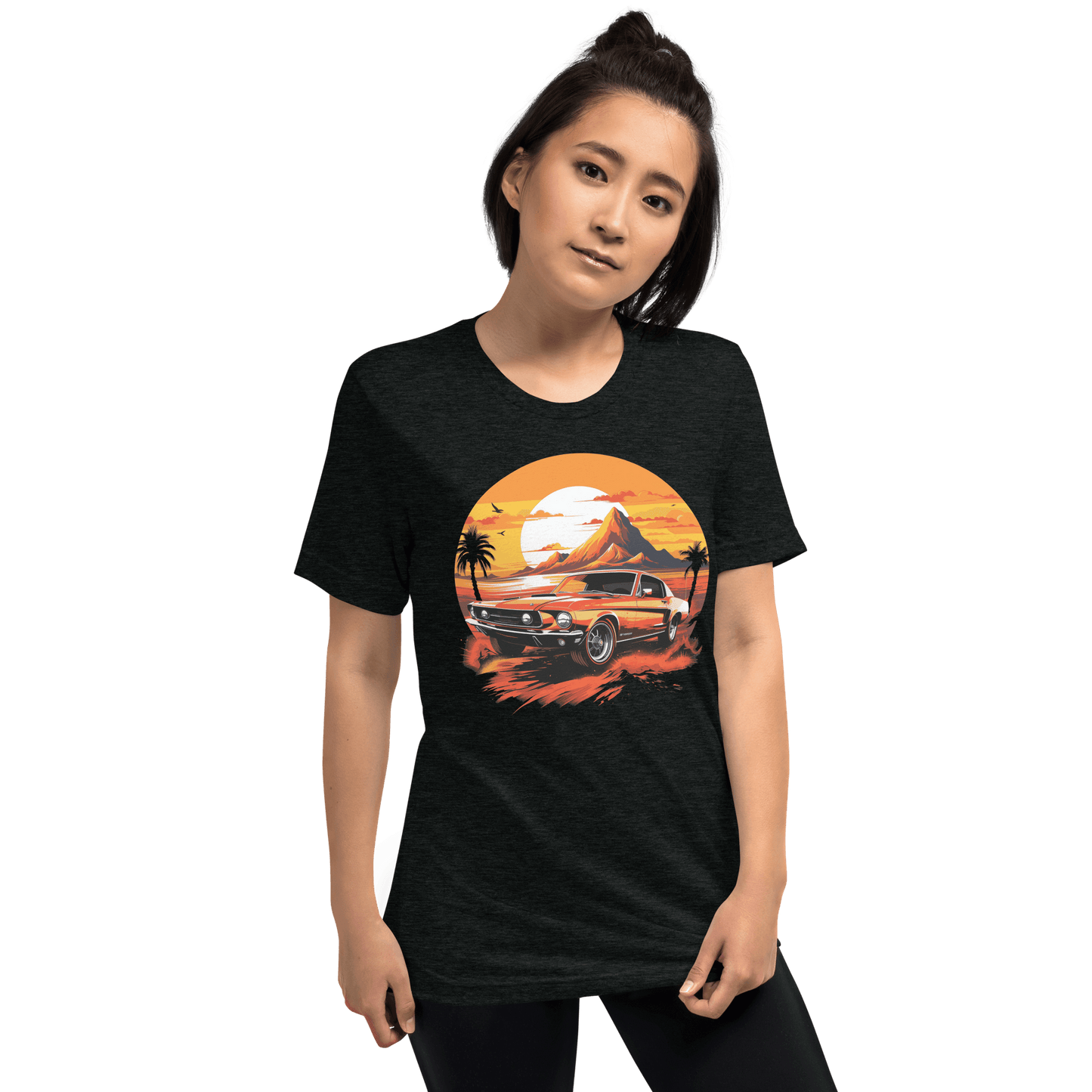 Short-sleeved tri-blend T-shirt "Ford Mustang"