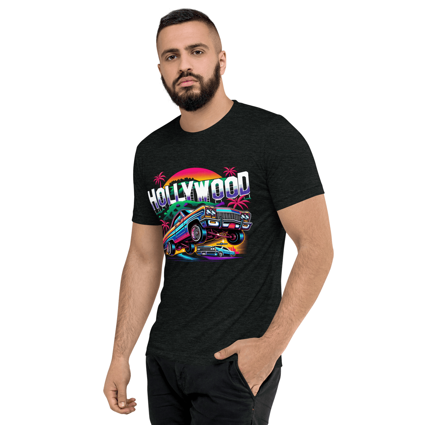 Kurzärmeliges Tri-Blend T-Shirt "Hollywood" - Artexio