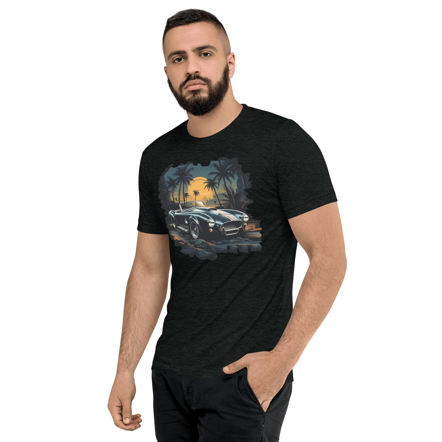 Kurzärmeliges Tri Blend T-Shirt "Shelby Cobra" - Artexio