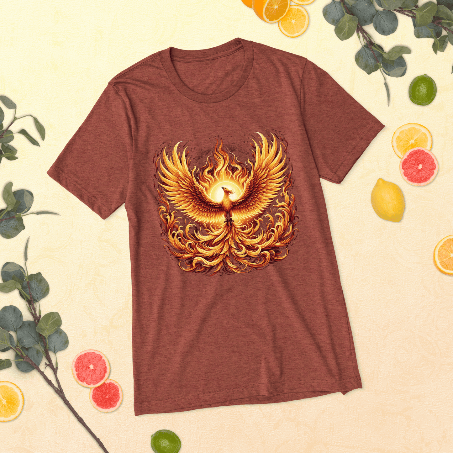 Kurzärmeliges Tri-Blend T-Shirt "Phoenix"