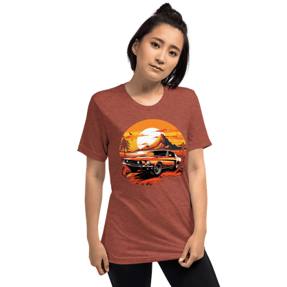 Short-sleeved tri-blend T-shirt "Ford Mustang"