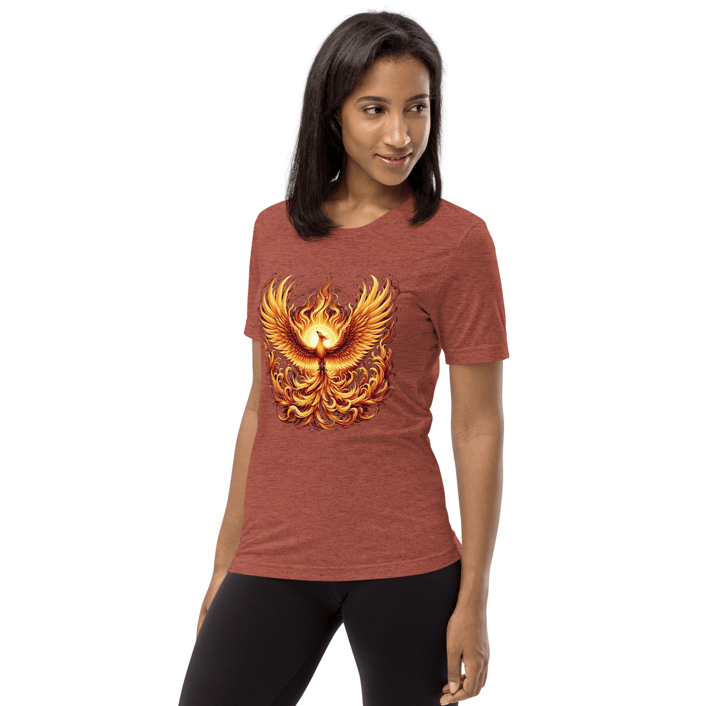 Kurzärmeliges Tri-Blend T-Shirt "Phoenix"