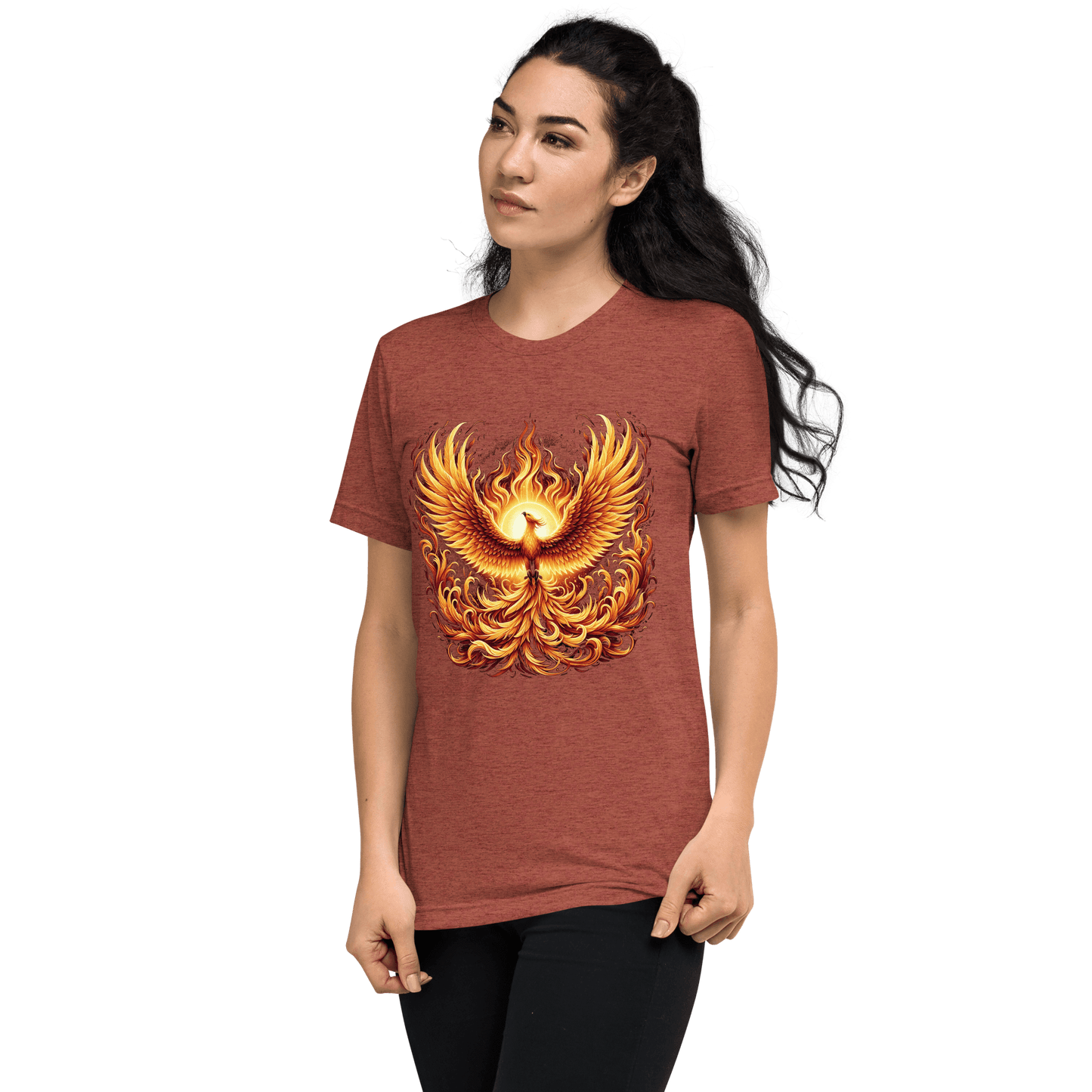 Kurzärmeliges Tri-Blend T-Shirt "Phoenix"