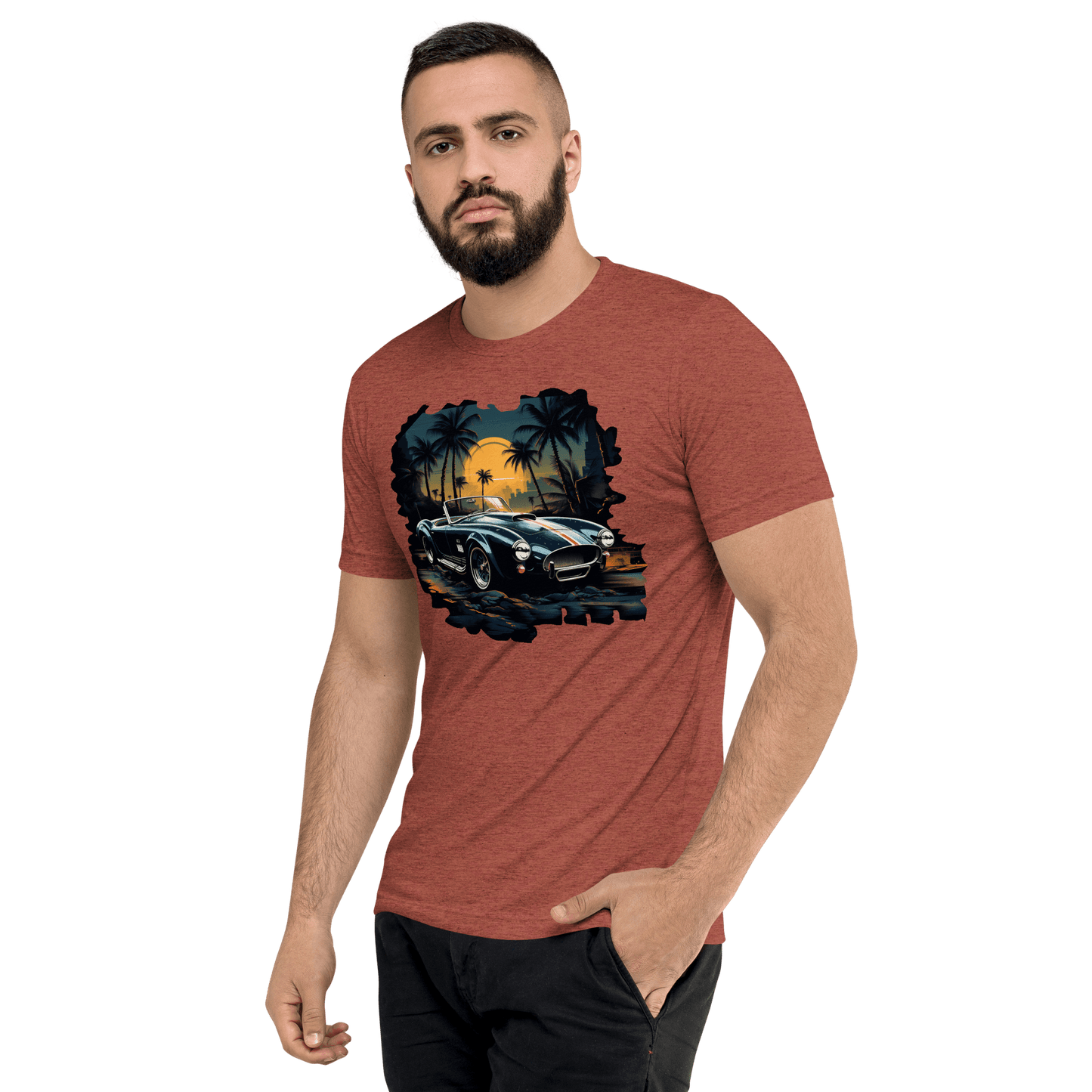 Kurzärmeliges Tri Blend T-Shirt "Shelby Cobra" - Artexio