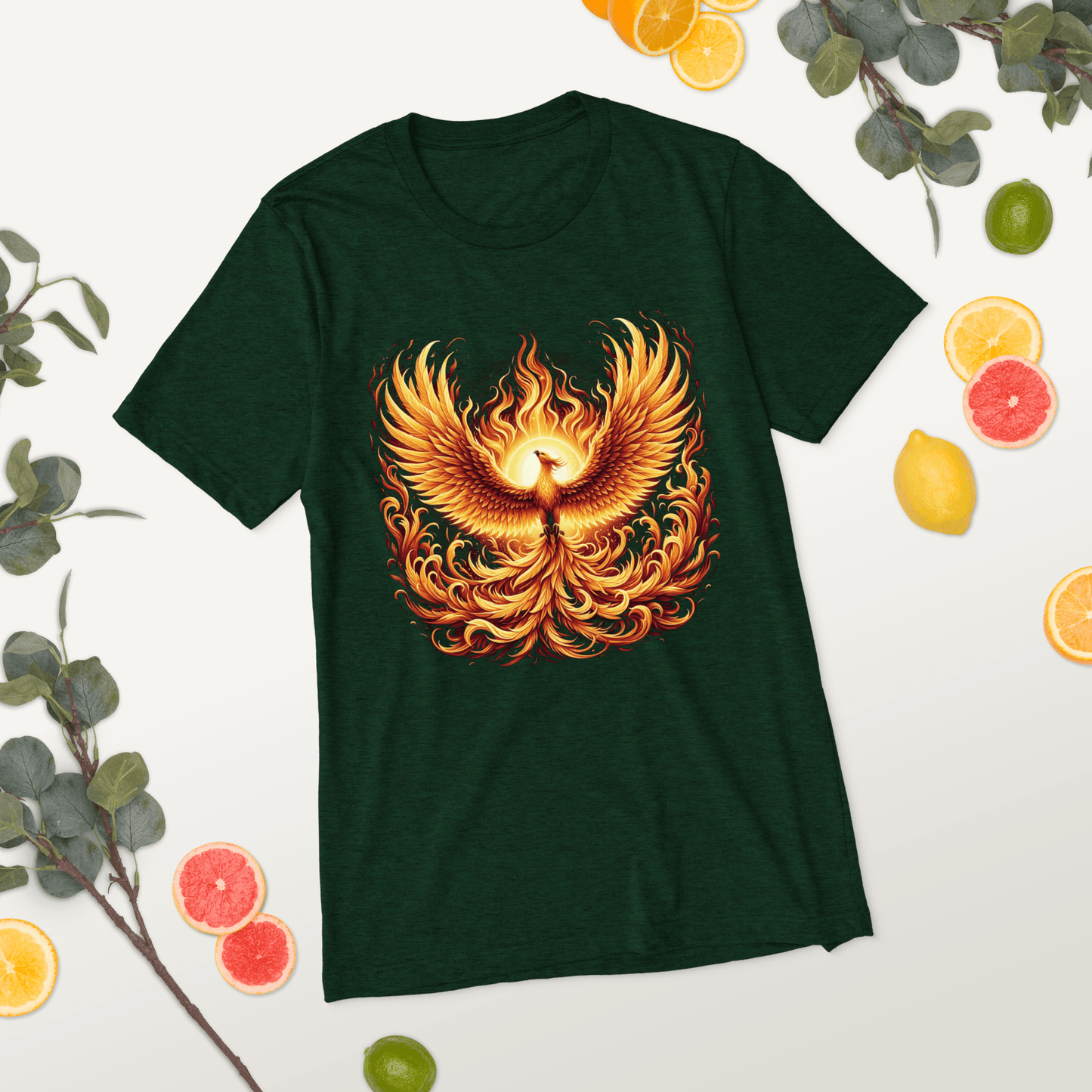 Kurzärmeliges Tri-Blend T-Shirt "Phoenix"