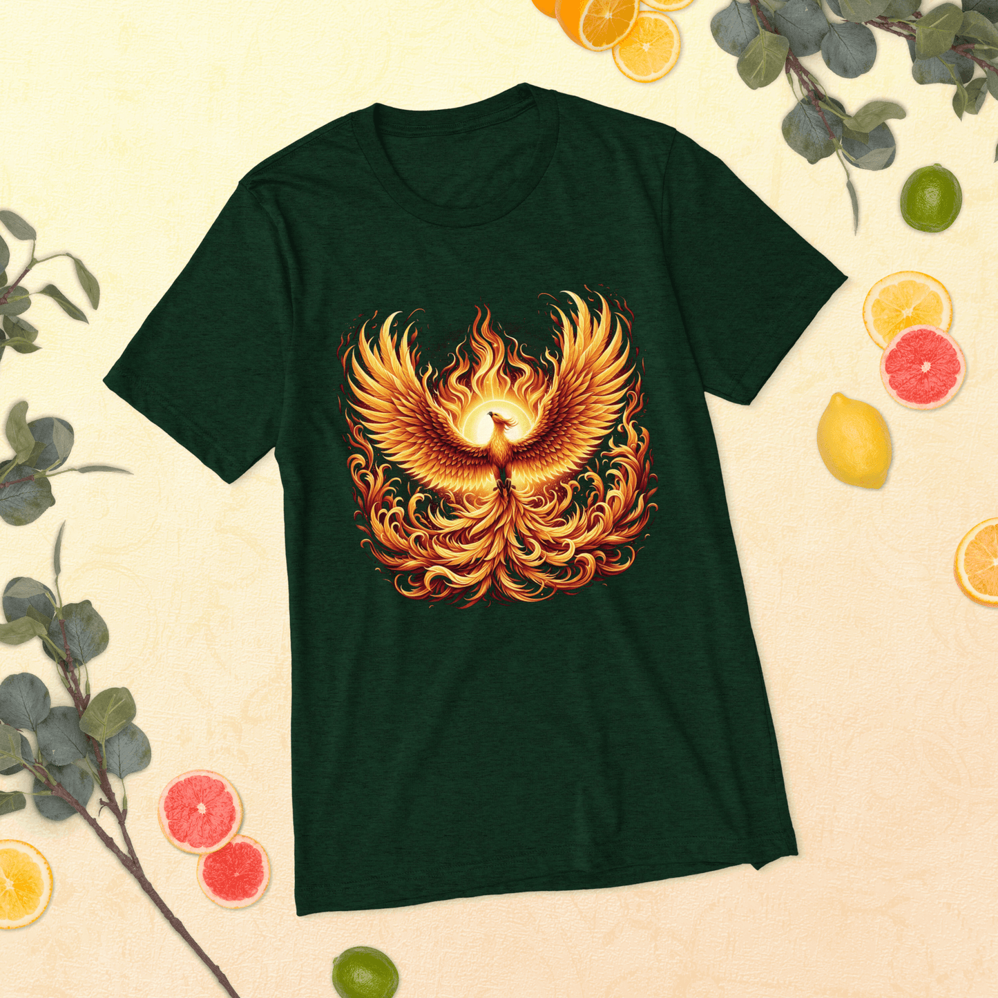 Kurzärmeliges Tri-Blend T-Shirt "Phoenix"