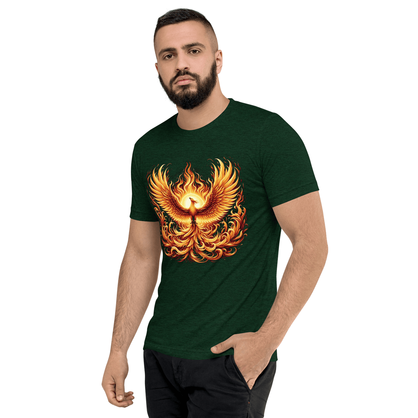 Kurzärmeliges Tri-Blend T-Shirt "Phoenix"