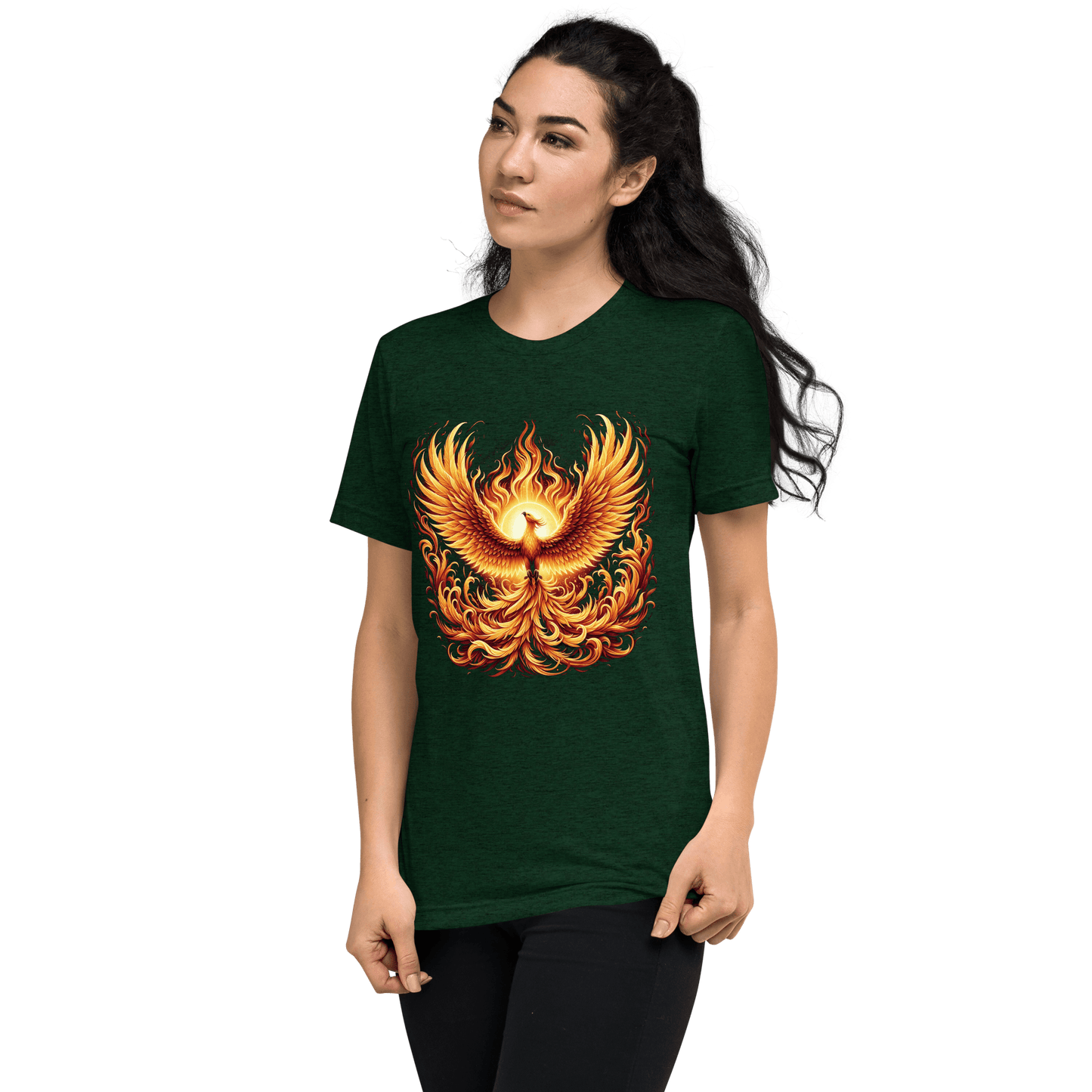 Kurzärmeliges Tri-Blend T-Shirt "Phoenix"