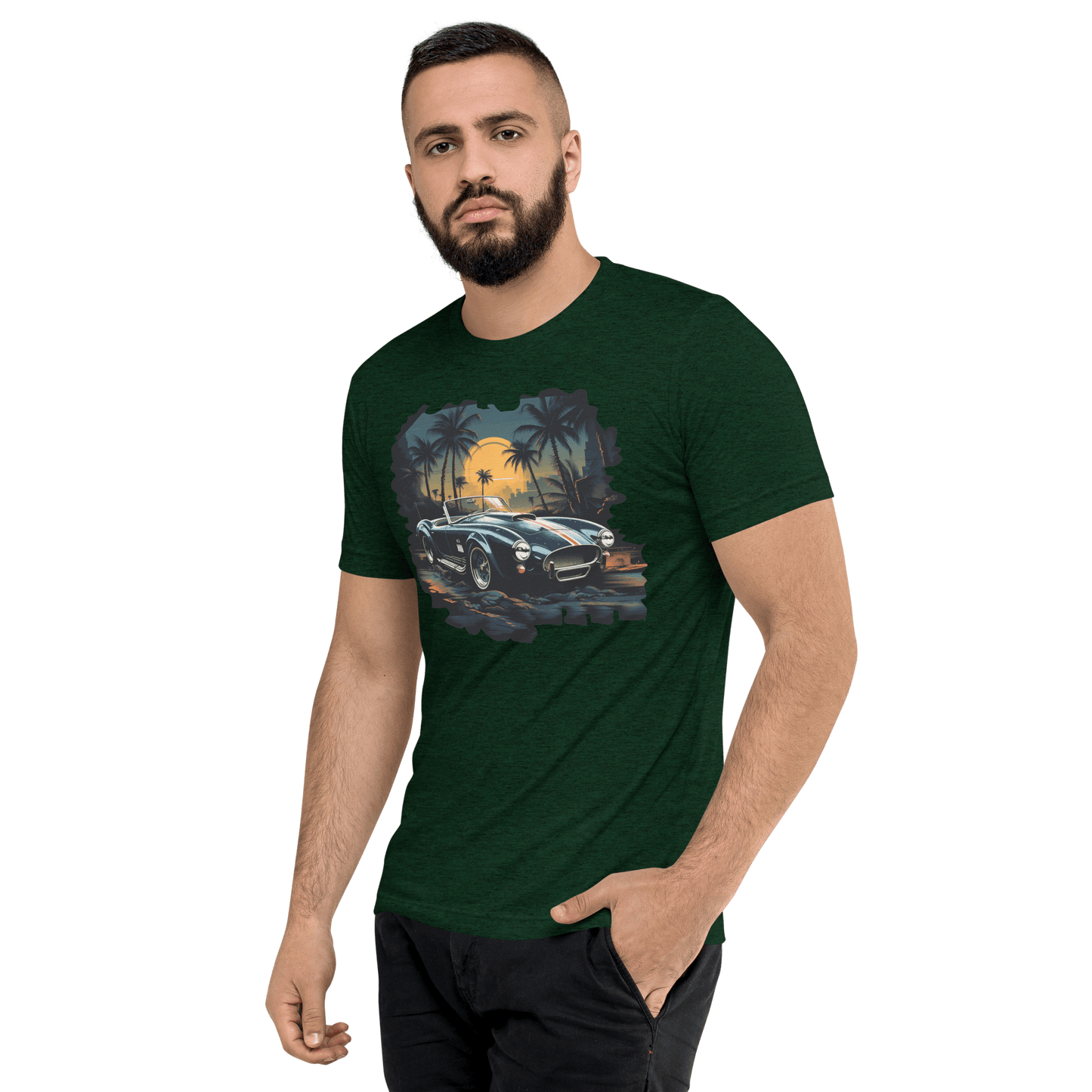 Kurzärmeliges Tri Blend T-Shirt "Shelby Cobra" - Artexio