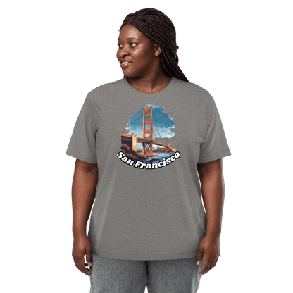 Kurzärmeliges Tri-Blend T-Shirt "San Francisco" - Artexio