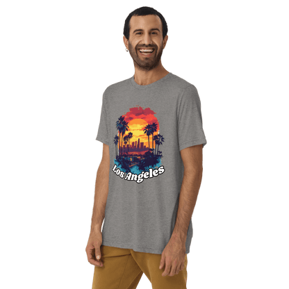 Kurzärmeliges Tri-Blend T-Shirt "Los Angeles" - Artexio