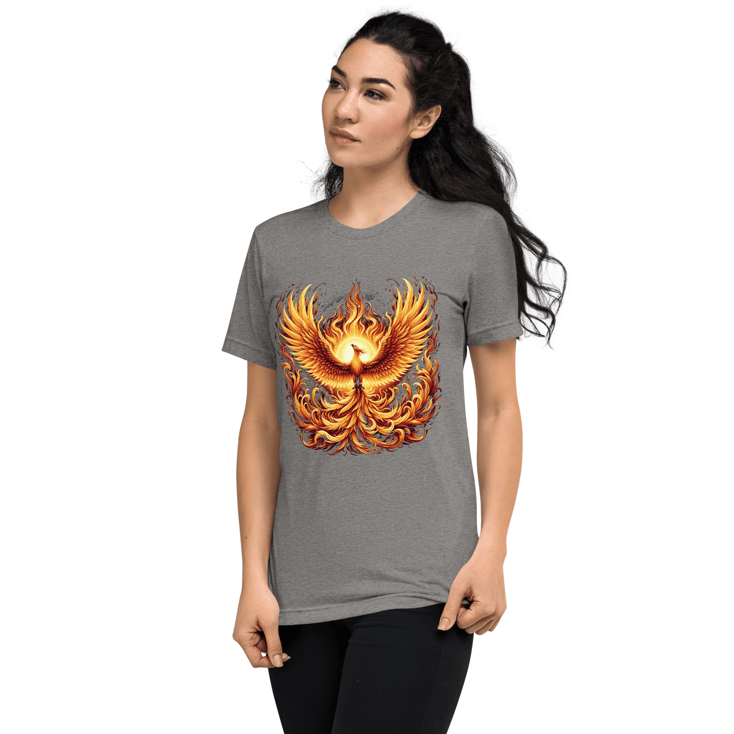 Kurzärmeliges Tri-Blend T-Shirt "Phoenix"