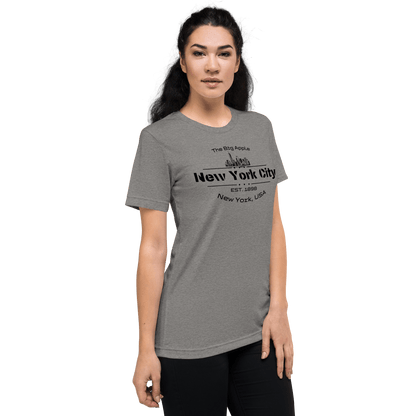 Kurzärmeliges Tri Blend T-Shirt "New York City" - Artexio