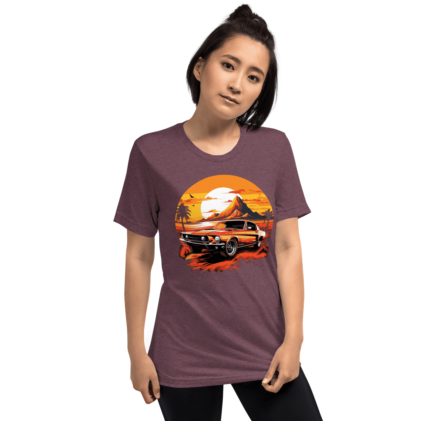 Short-sleeved tri-blend T-shirt "Ford Mustang"