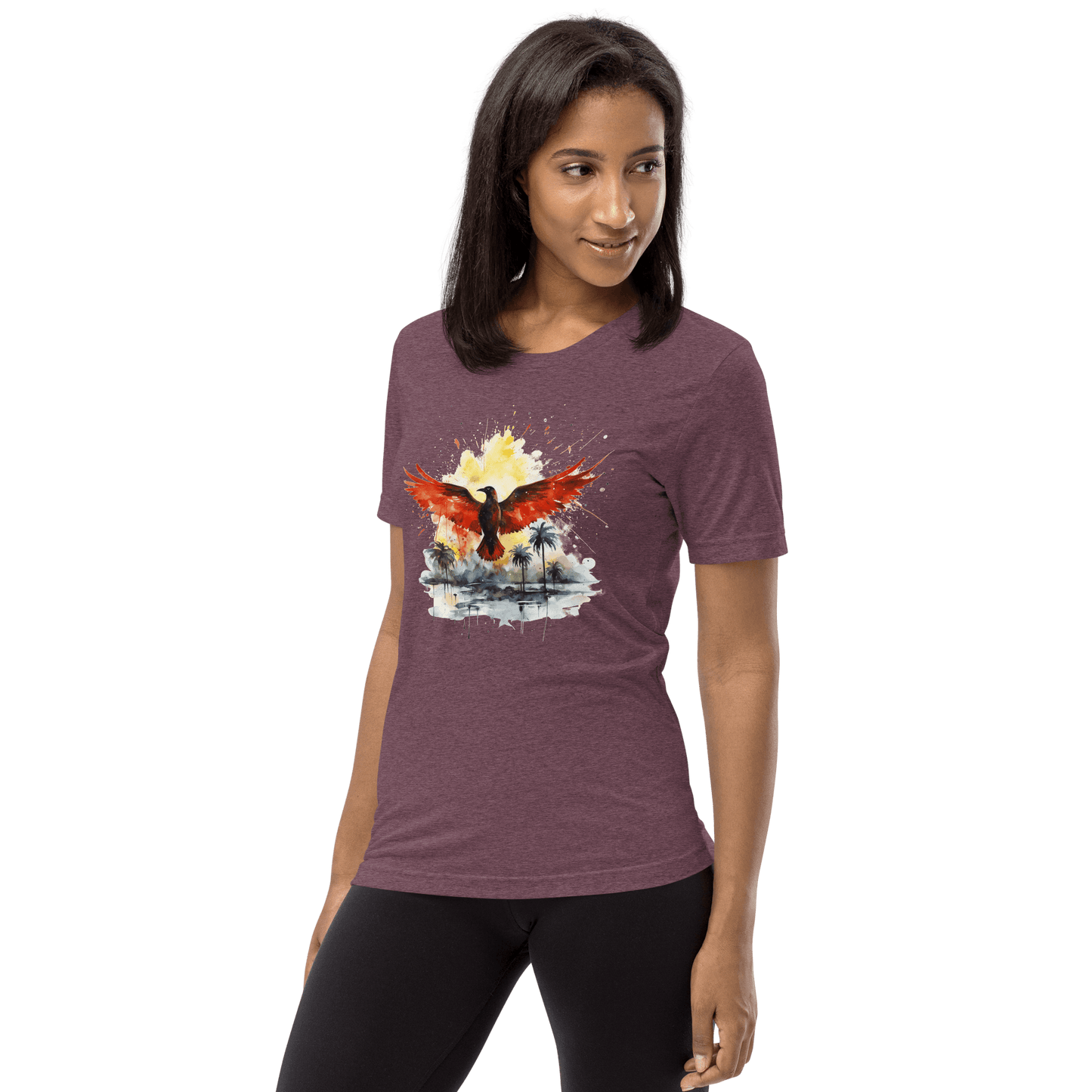 Kurzärmeliges Tri Blend T-Shirt "Firebird" - Artexio