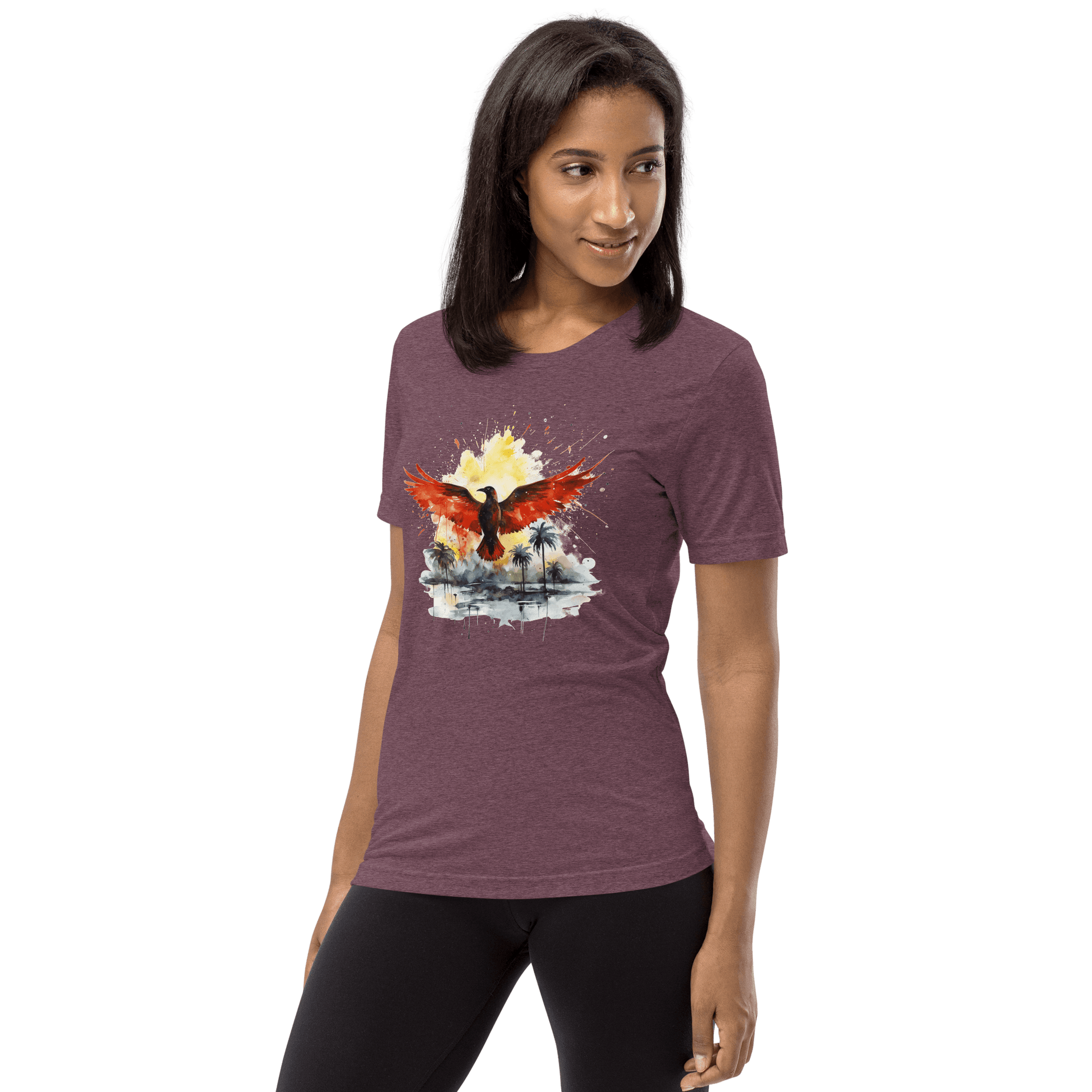 Kurzärmeliges Tri Blend T-Shirt "Firebird" - Artexio