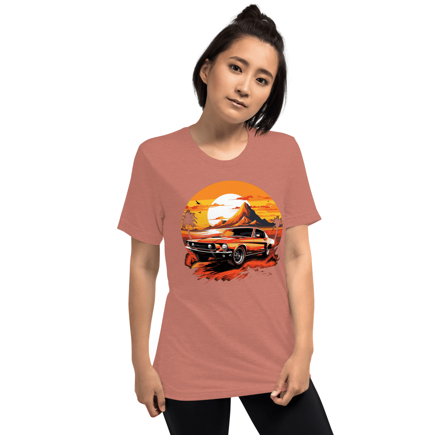 Short-sleeved tri-blend T-shirt "Ford Mustang"