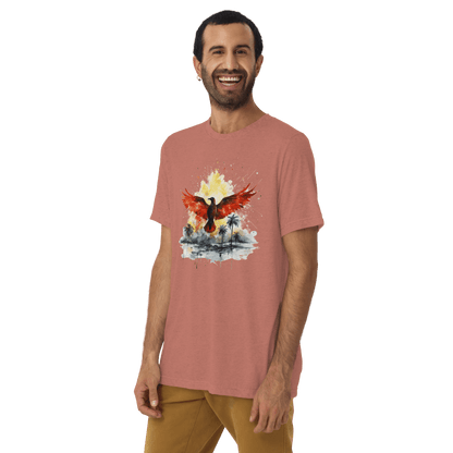 Kurzärmeliges Tri Blend T-Shirt "Firebird" - Artexio