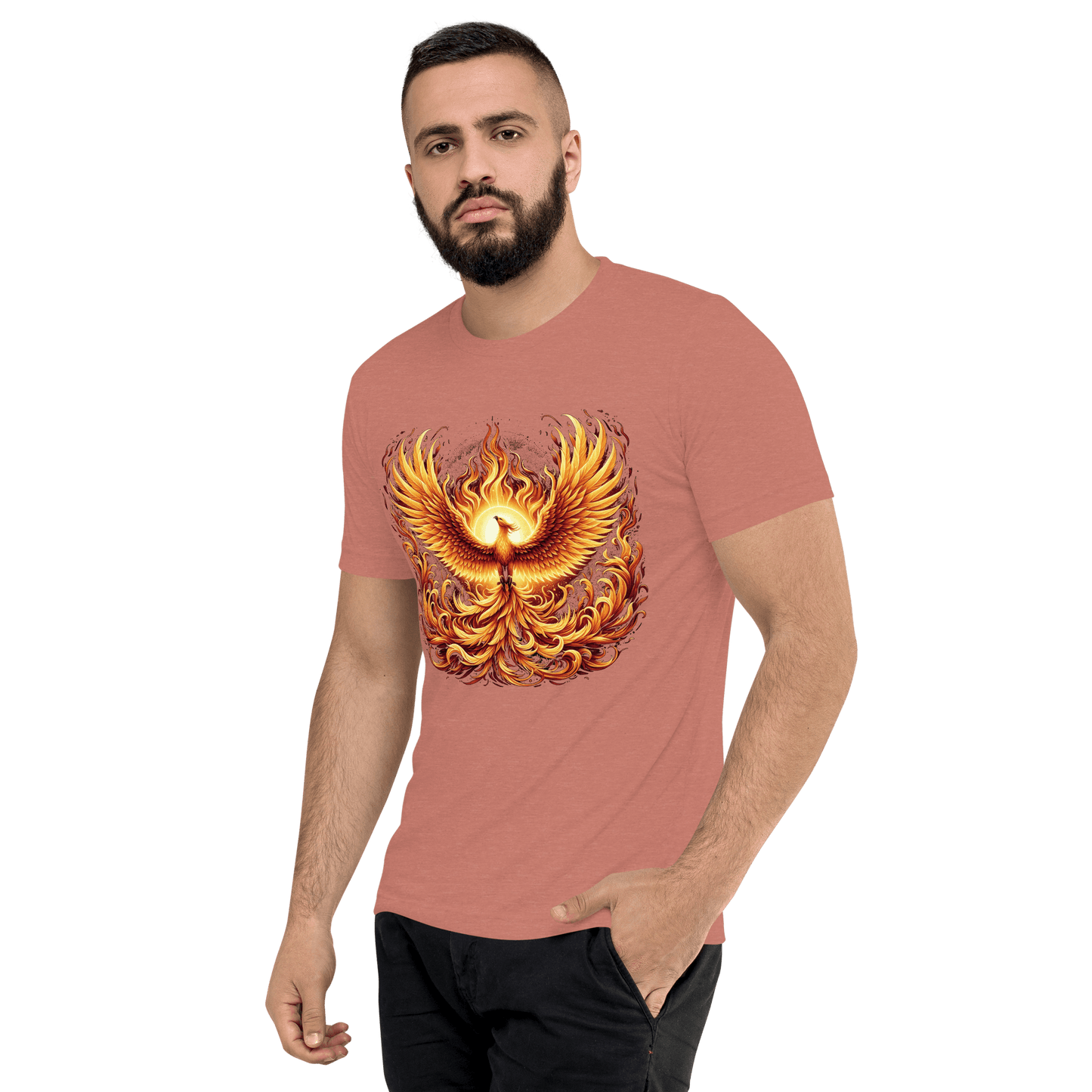 Kurzärmeliges Tri-Blend T-Shirt "Phoenix"