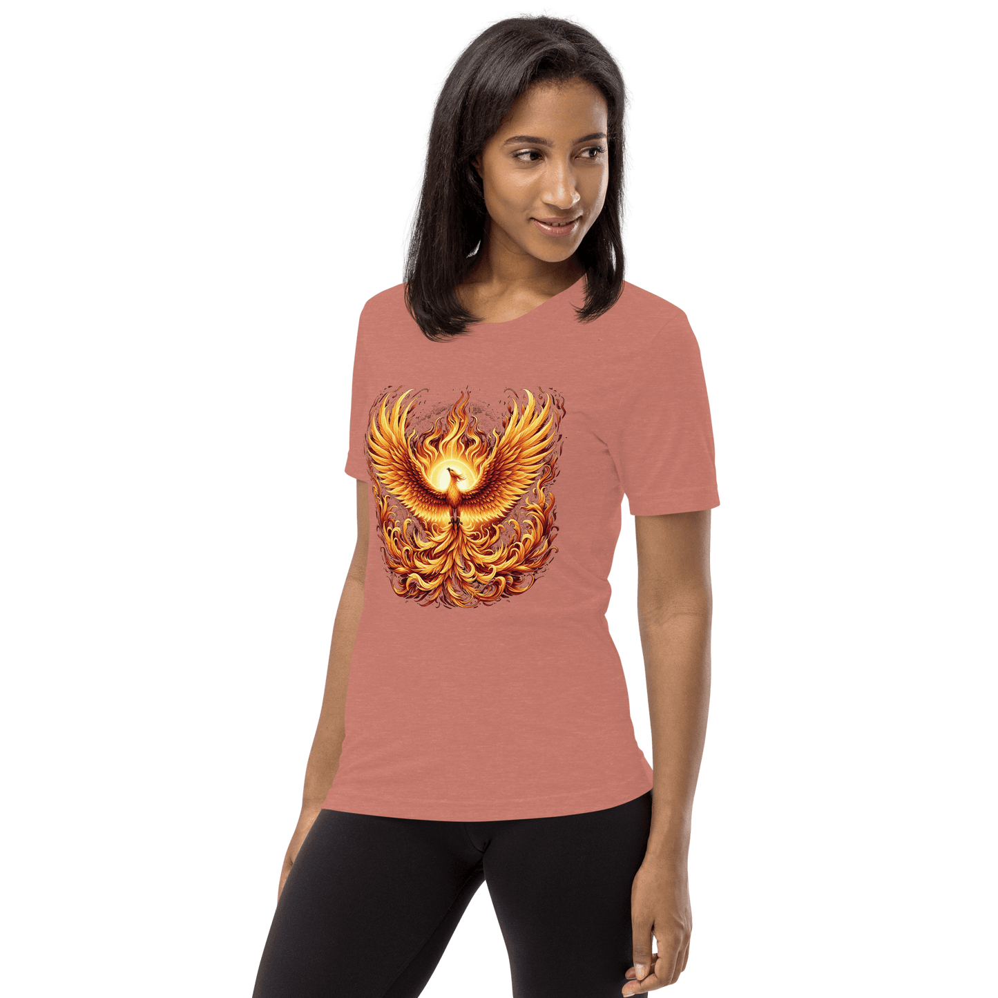 Kurzärmeliges Tri-Blend T-Shirt "Phoenix"