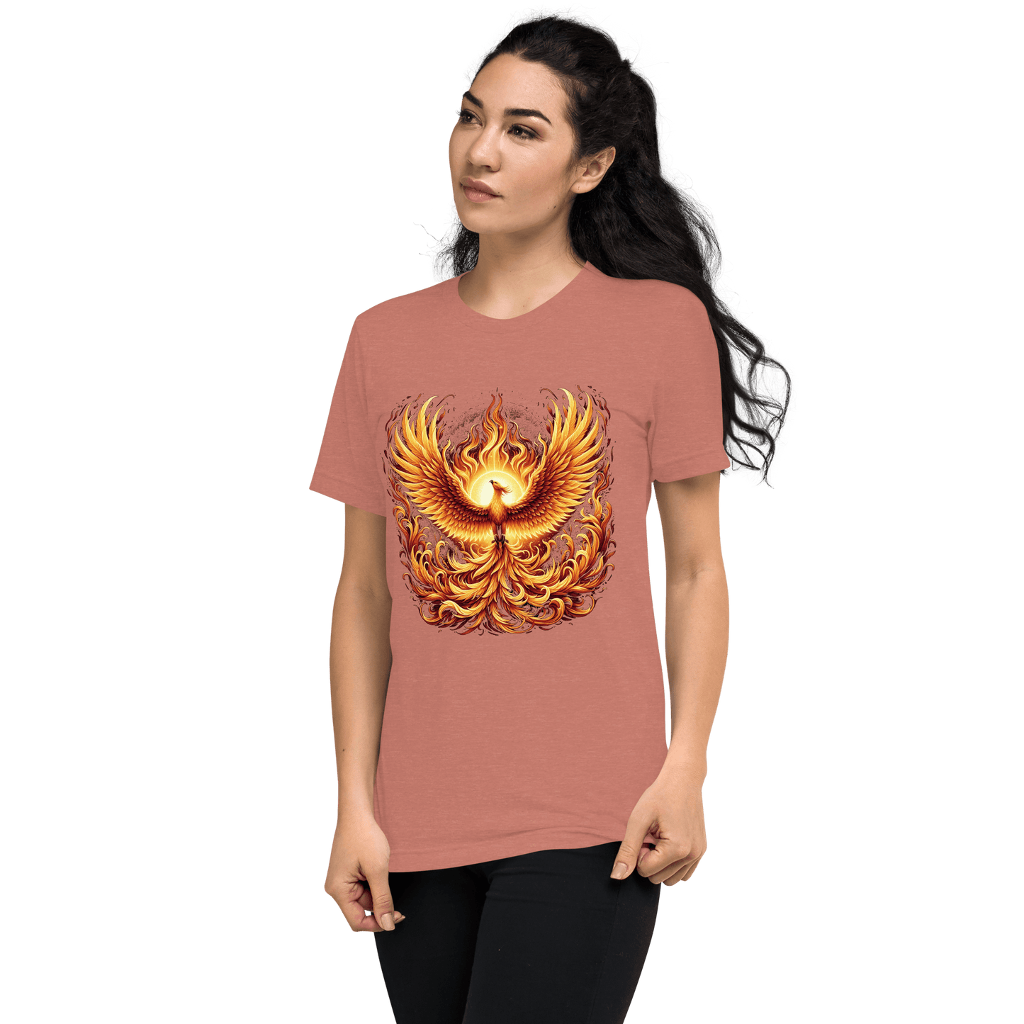 Kurzärmeliges Tri-Blend T-Shirt "Phoenix"