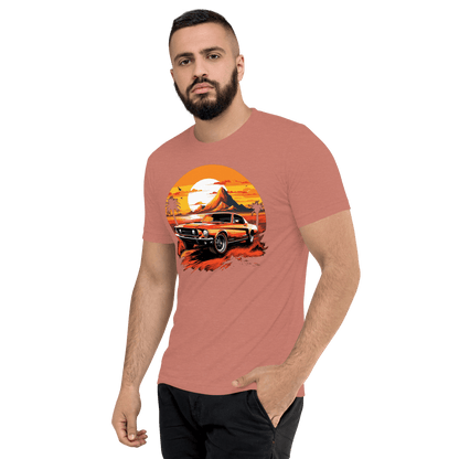 Short-sleeved tri-blend T-shirt "Ford Mustang"