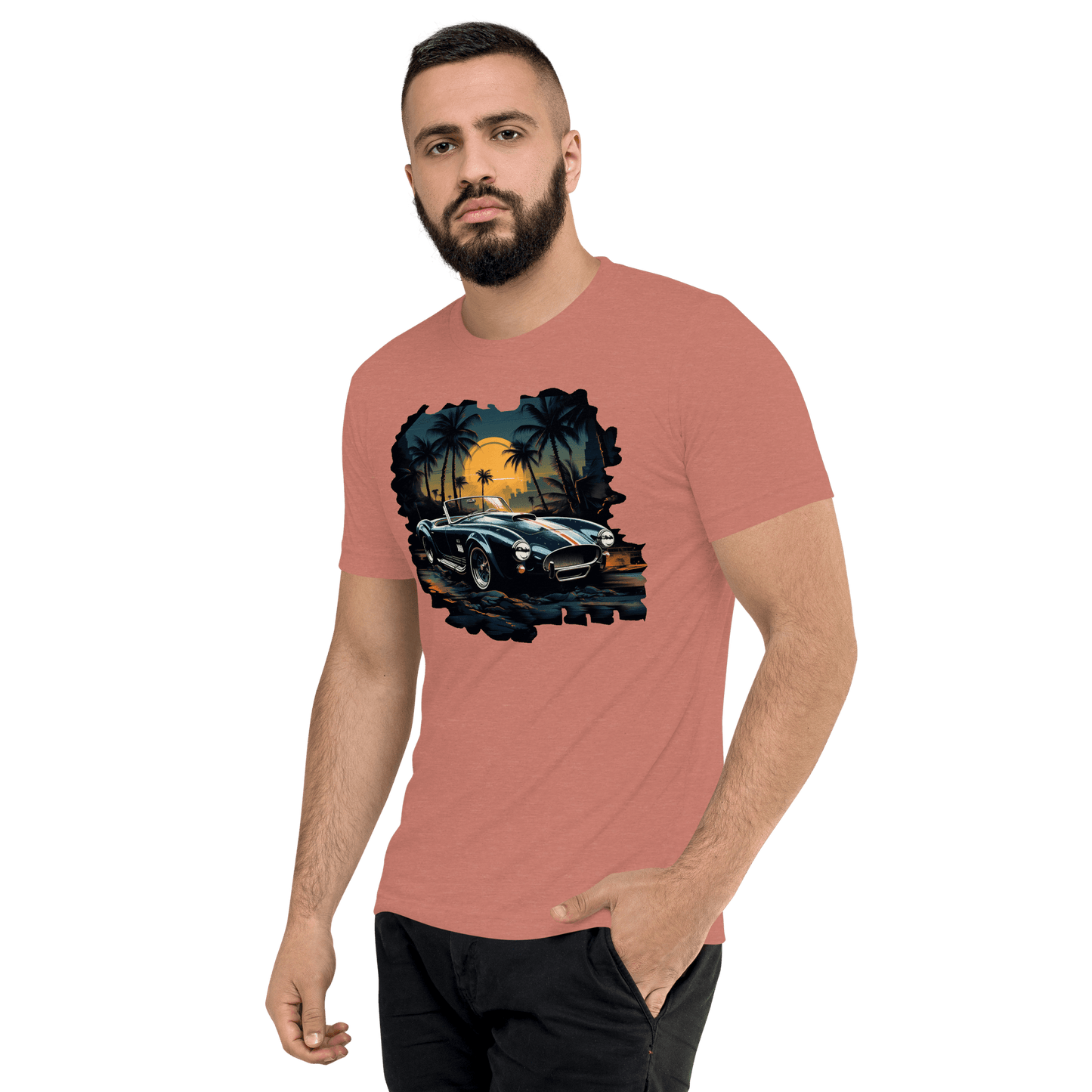 Kurzärmeliges Tri Blend T-Shirt "Shelby Cobra" - Artexio